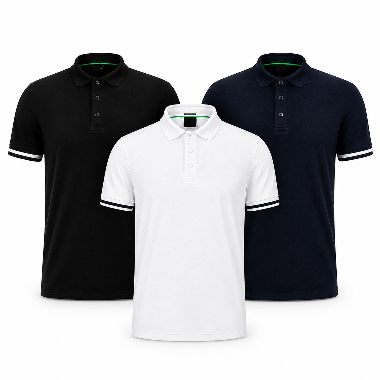 3-Pack Essential Polo Shirts