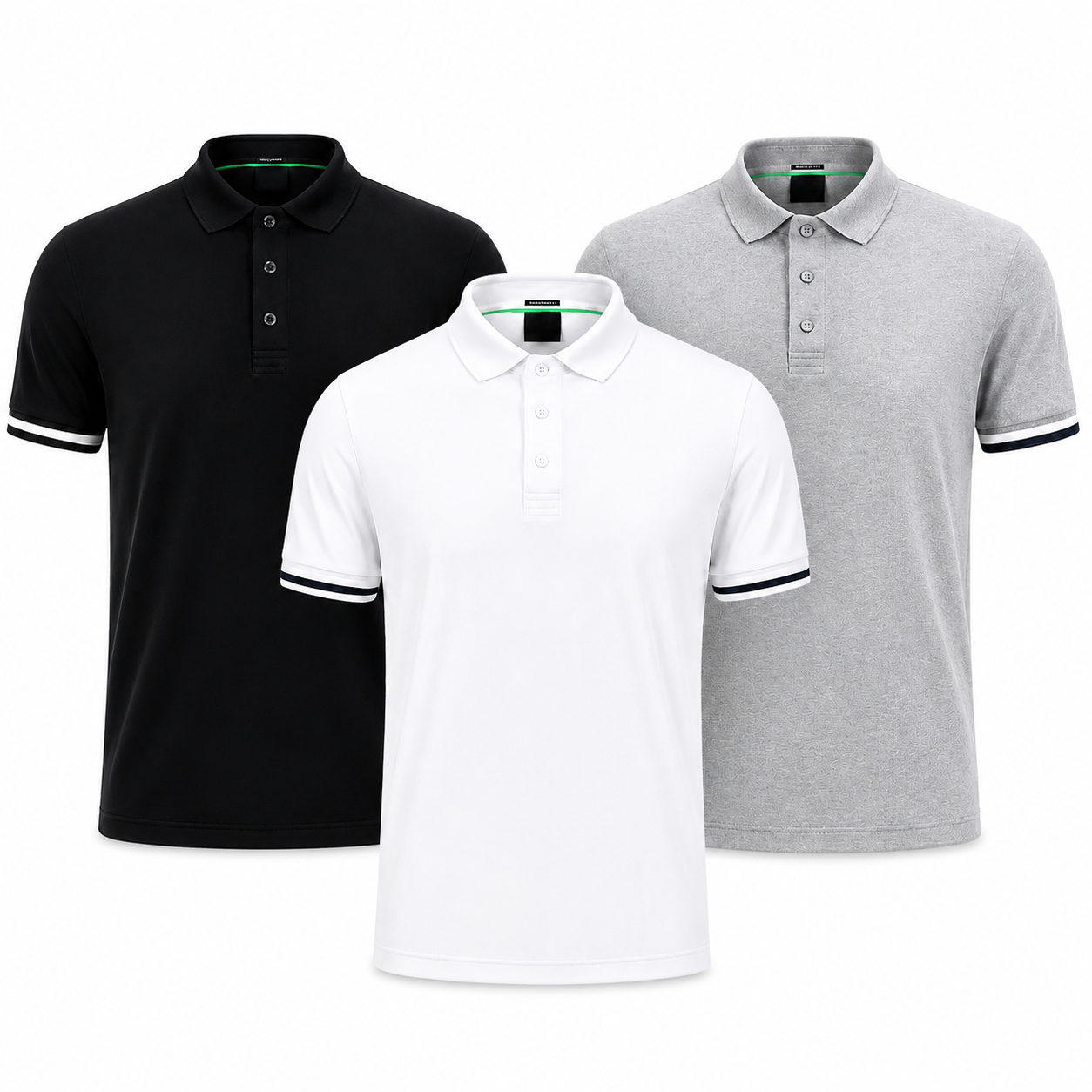 3-Pack Essential Polo Shirts