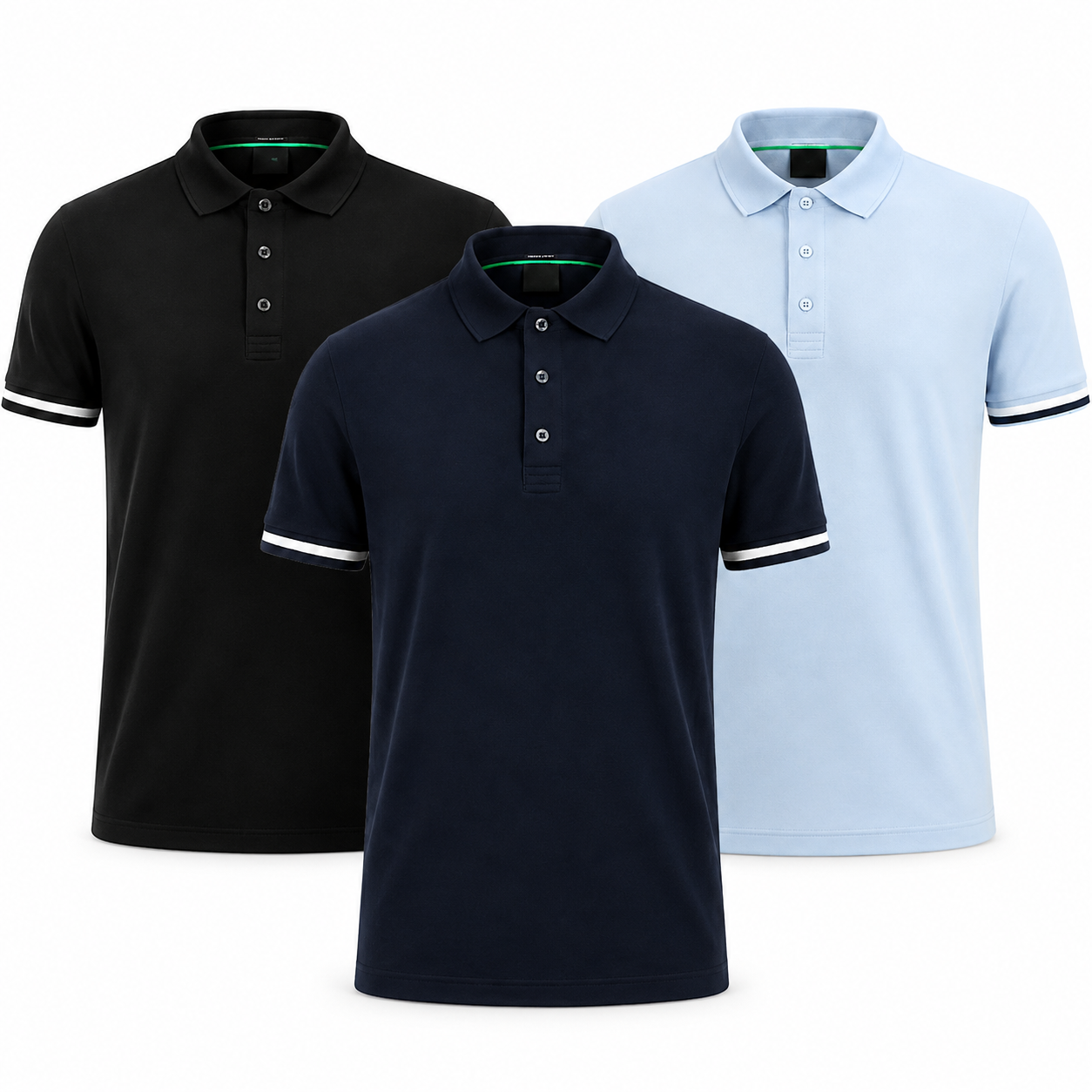 3-Pack Essential Polo Shirts