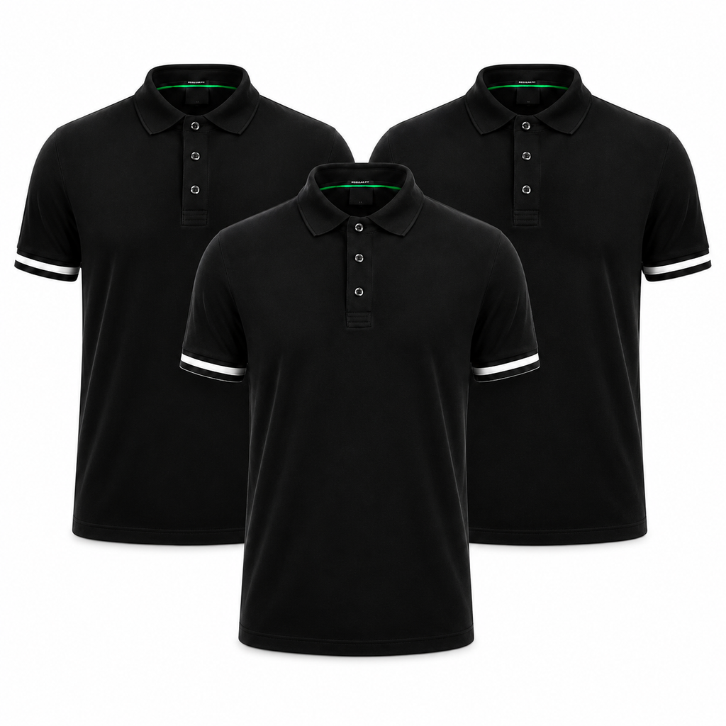 3-Pack Essential Polo Shirts