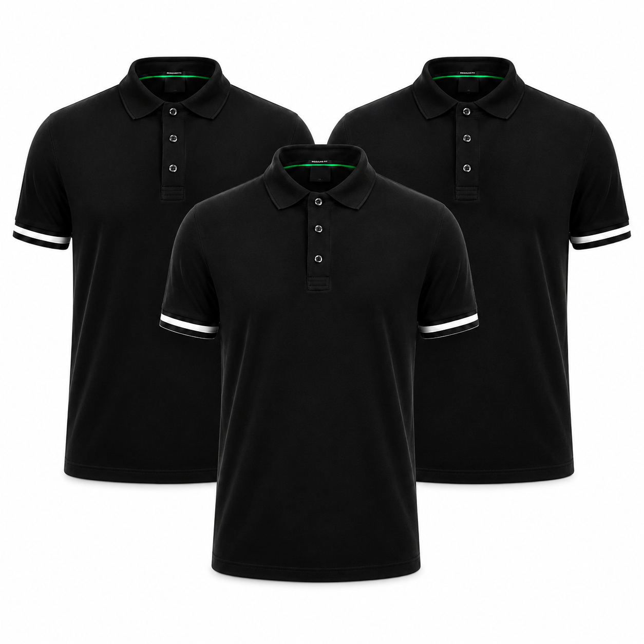 3-Pack Essential Polo Shirts