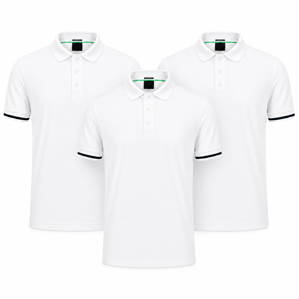3-Pack Essential Polo Shirts