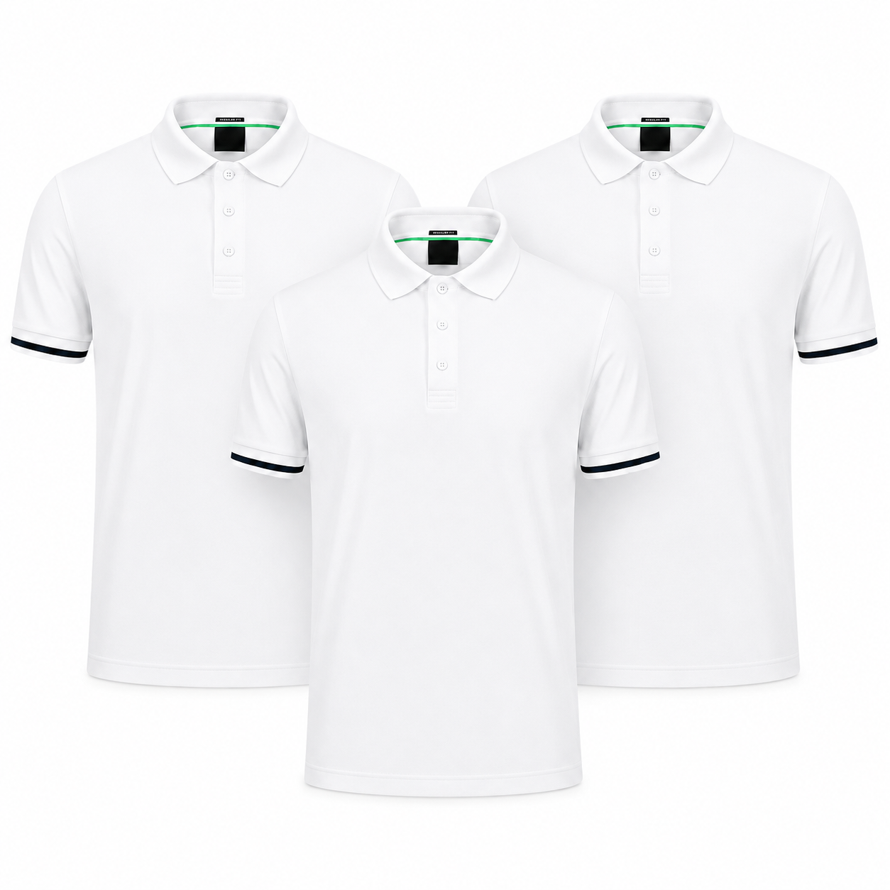 3-Pack Essential Polo Shirts