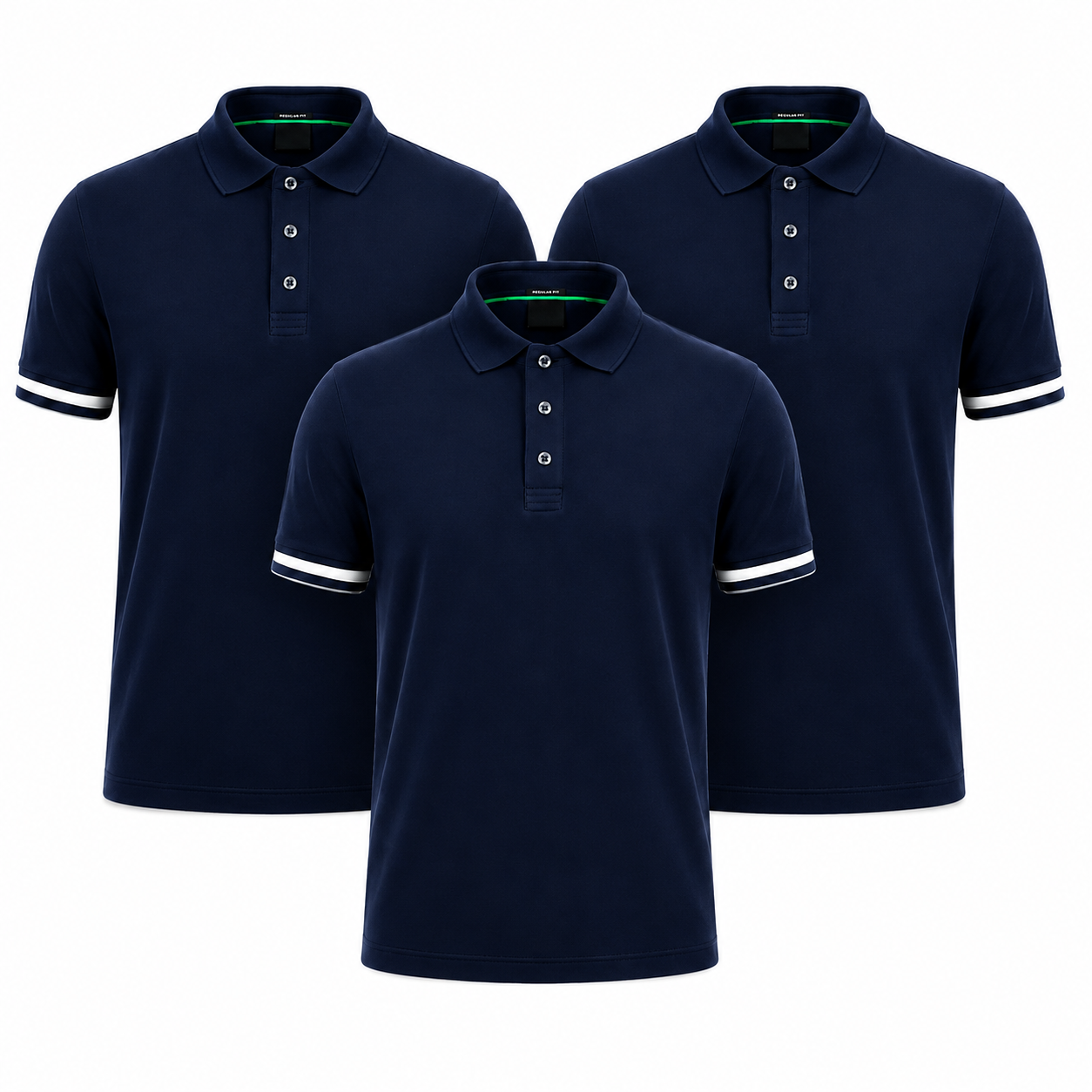 3-Pack Essential Polo Shirts