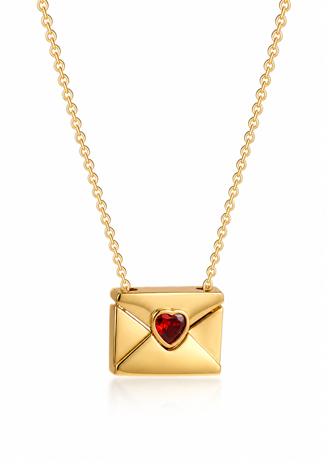 Colar Carta de Amor Banhado a Ouro 18k