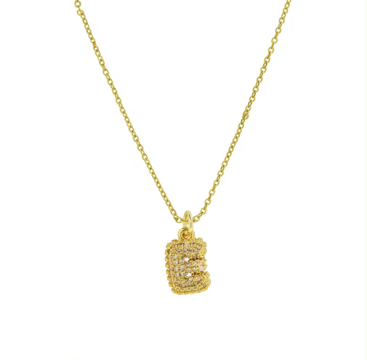Colar com Inicial Cravejada — Sua Letra em Destaque | Banhado a Ouro 18K
