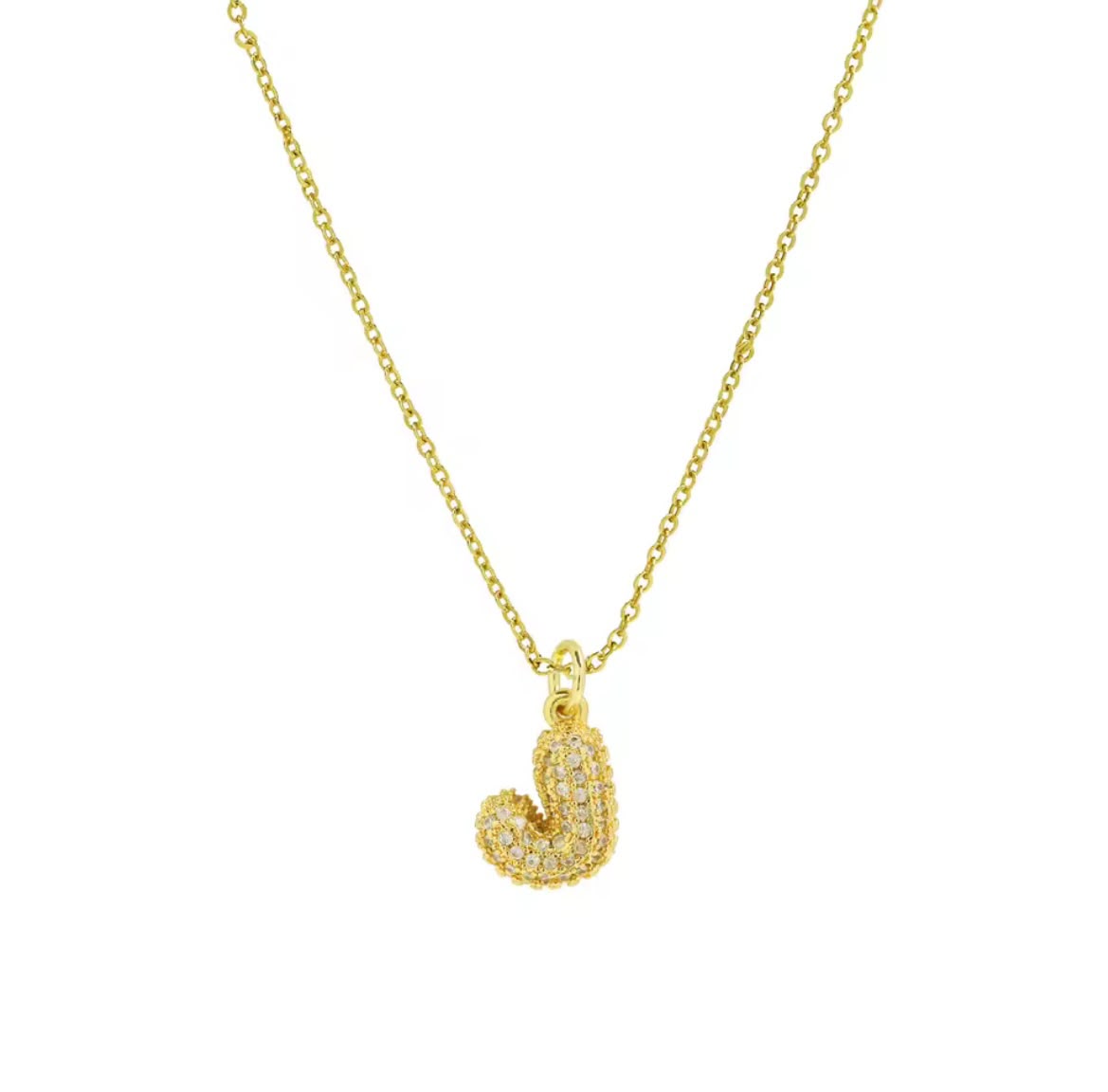 Colar com Inicial Cravejada — Sua Letra em Destaque | Banhado a Ouro 18K