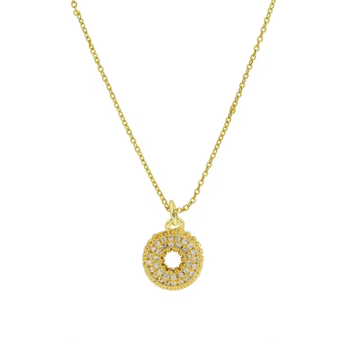 Colar com Inicial Cravejada — Sua Letra em Destaque | Banhado a Ouro 18K