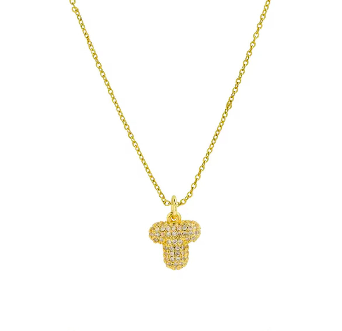 Colar com Inicial Cravejada — Sua Letra em Destaque | Banhado a Ouro 18K