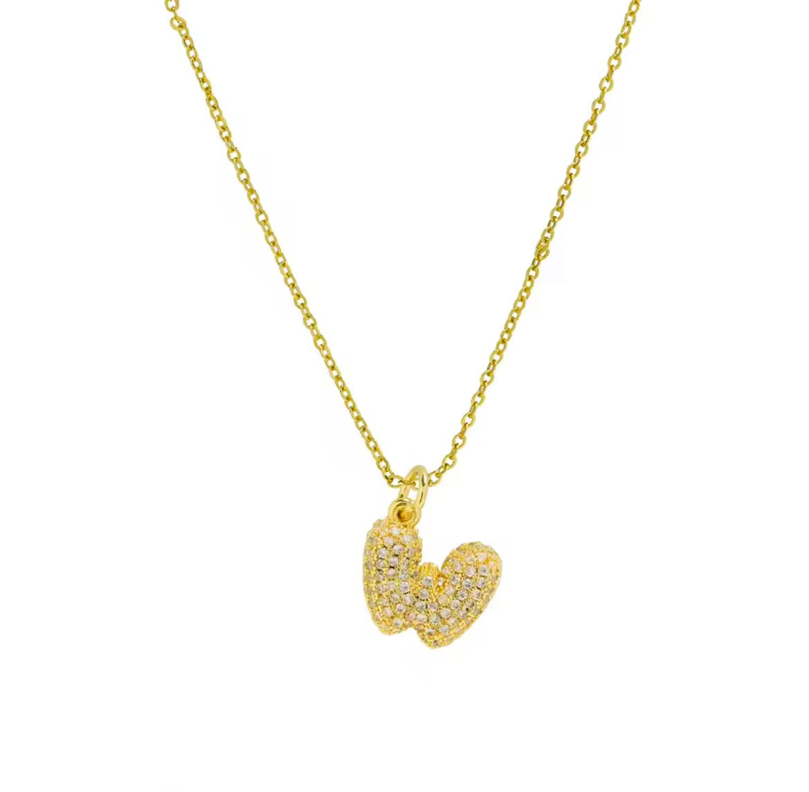 Colar com Inicial Cravejada — Sua Letra em Destaque | Banhado a Ouro 18K